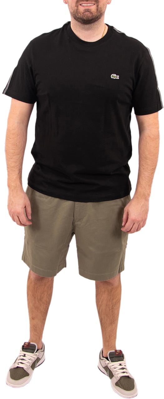 Lacoste Tape T-Shirt Zwart