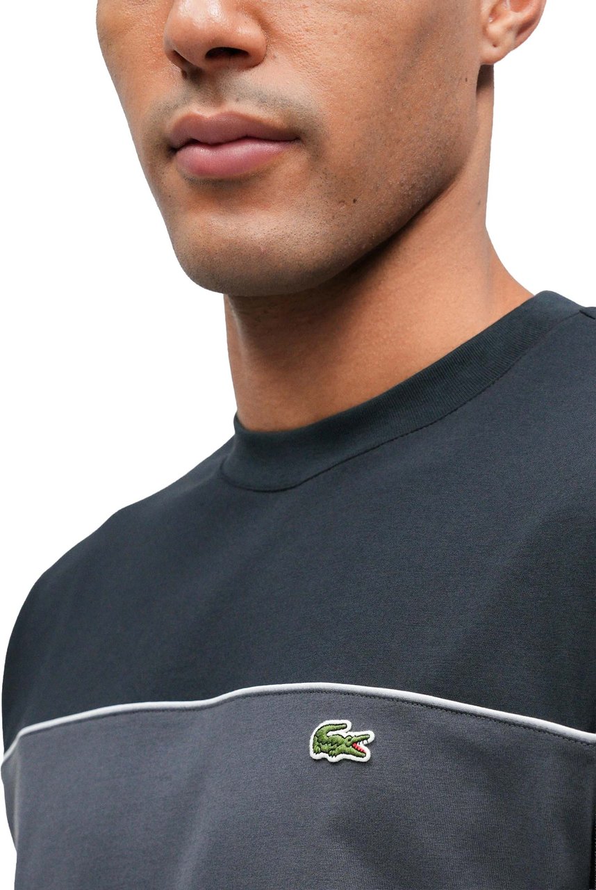 Lacoste T-Shirts And Polos Nero Donkergrijs