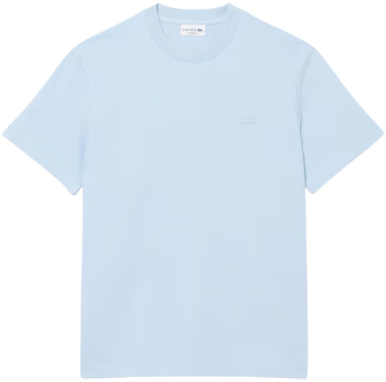 Lacoste 1ht1 Men's Tee-shirt Korte Mouw Overhemden Lichtblauw Th1979-61 Blauw