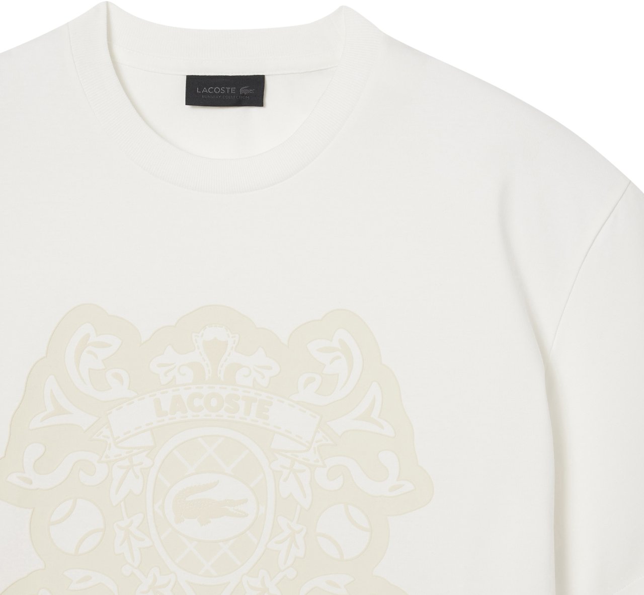 Lacoste Fashion Show T-shirt Merveille Flour Multico 2cq Wit