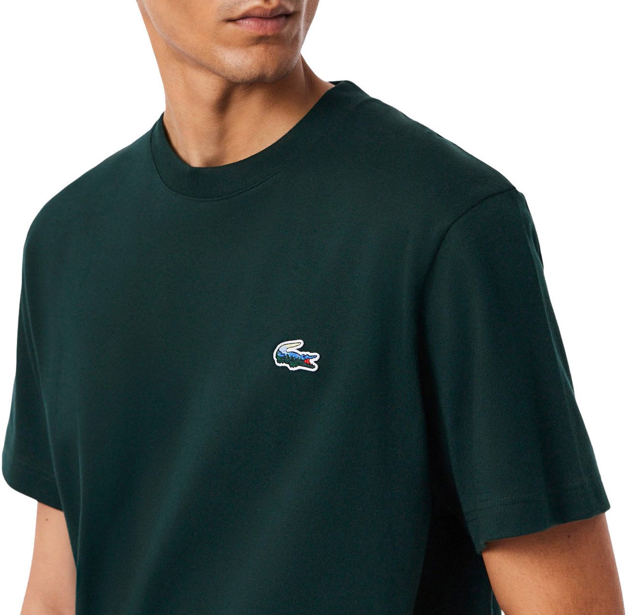 Lacoste T-Shirts And Polos Verde Scuro Groen