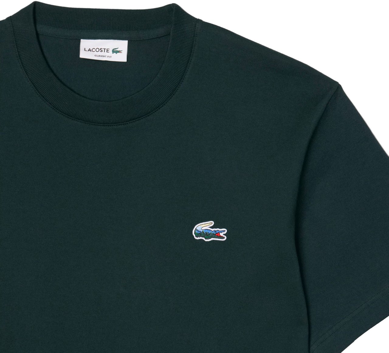 Lacoste T-Shirts And Polos Verde Scuro Groen