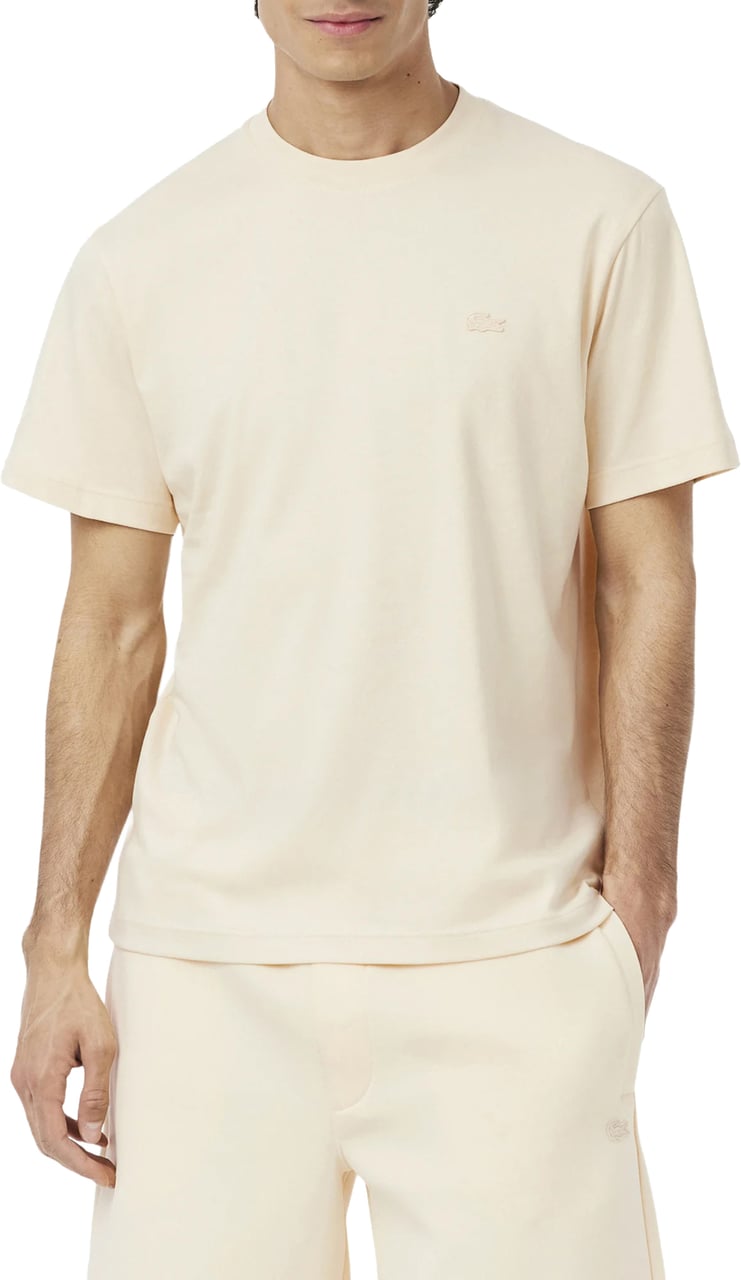 Lacoste T-Shirts And Polos Beige Wit