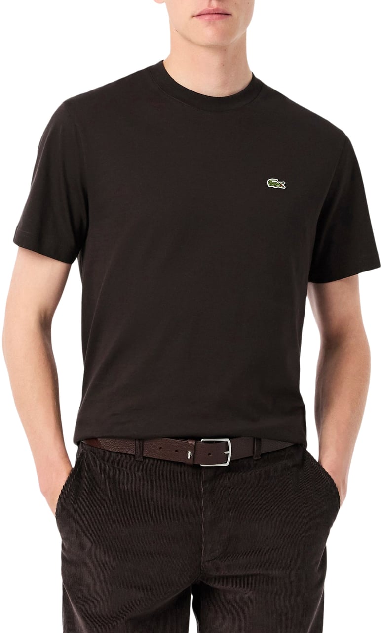 Lacoste Men T-shirt Marron / Brown Divers
