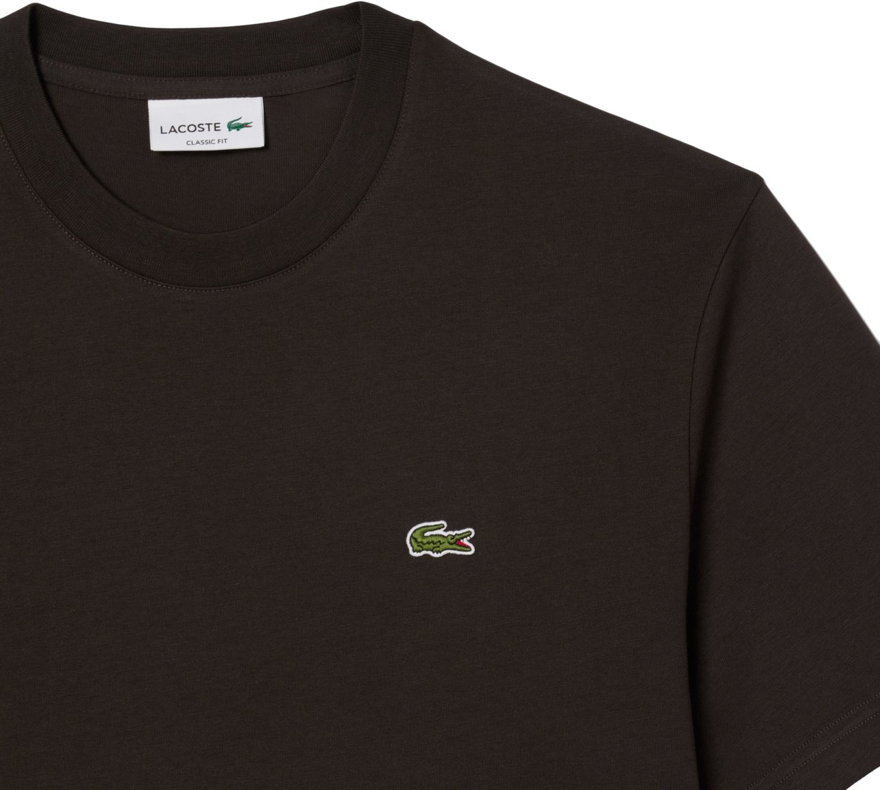 Lacoste Men T-shirt Marron / Brown Divers