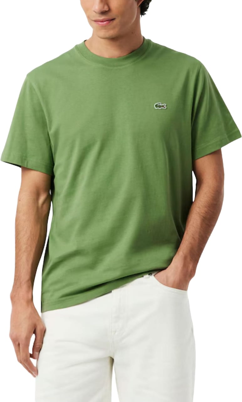 Lacoste 1ht1 Men's Tee-shirt T-shirts Groen Th7318-61 Groen