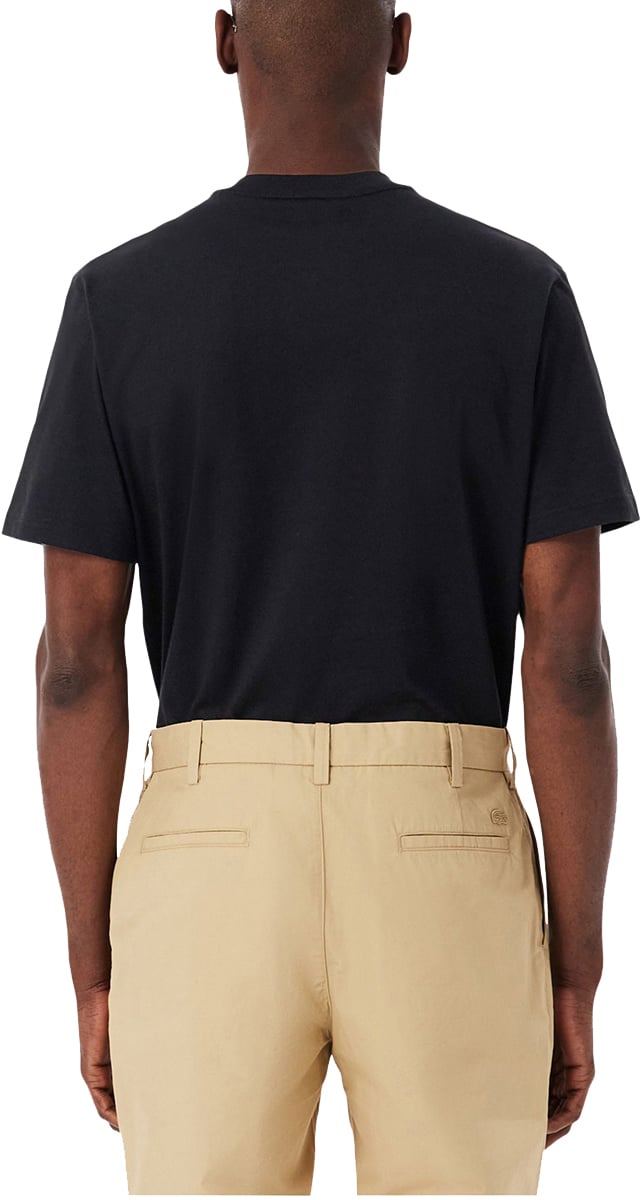 Lacoste Lacoste 1ht1 Men's Tee-shirt T-shirts Zwart Th7318-61 Zwart
