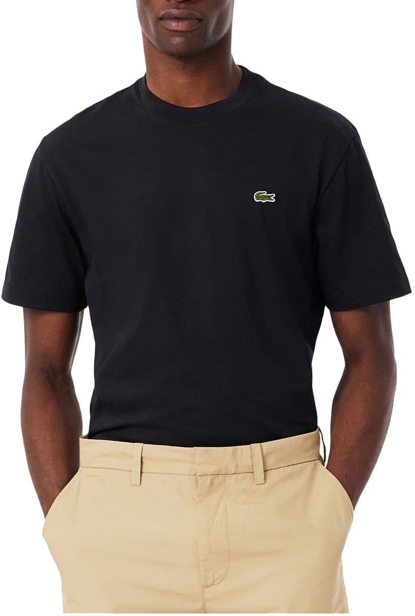 Lacoste Lacoste 1ht1 Men's Tee-shirt T-shirts Zwart Th7318-61 Zwart