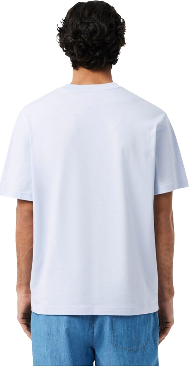 Lacoste 1ht1 Men's Tee-shirt T-shirts Lichtblauw Th7318-61 Blauw