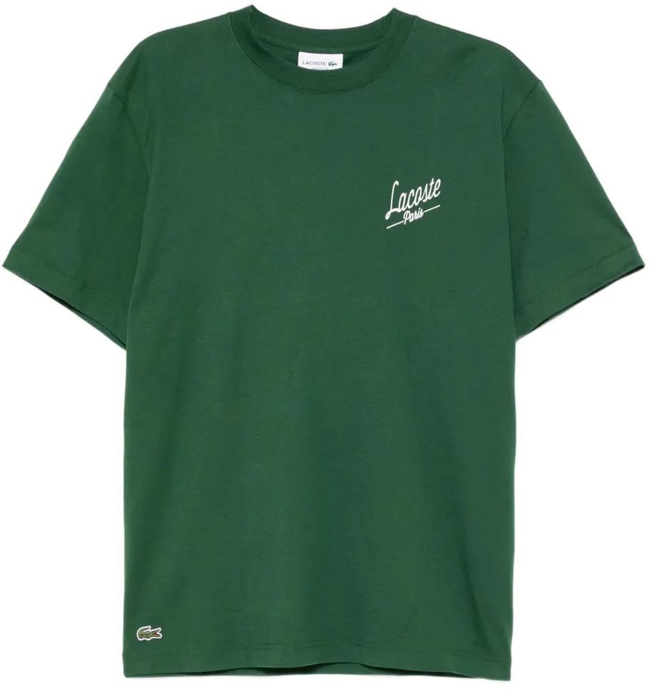 Lacoste t shirt a logo brode 5 Groen