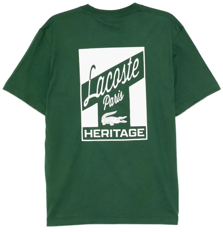 Lacoste t shirt a logo brode 5 Groen