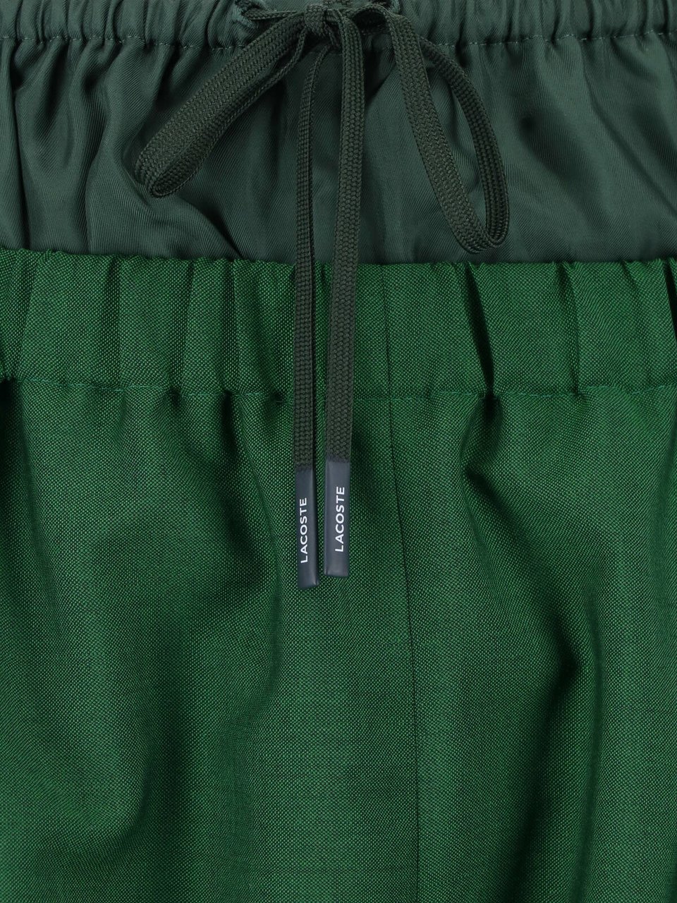 Lacoste Green Straight-Leg Layered Sport Logo Trousers Groen