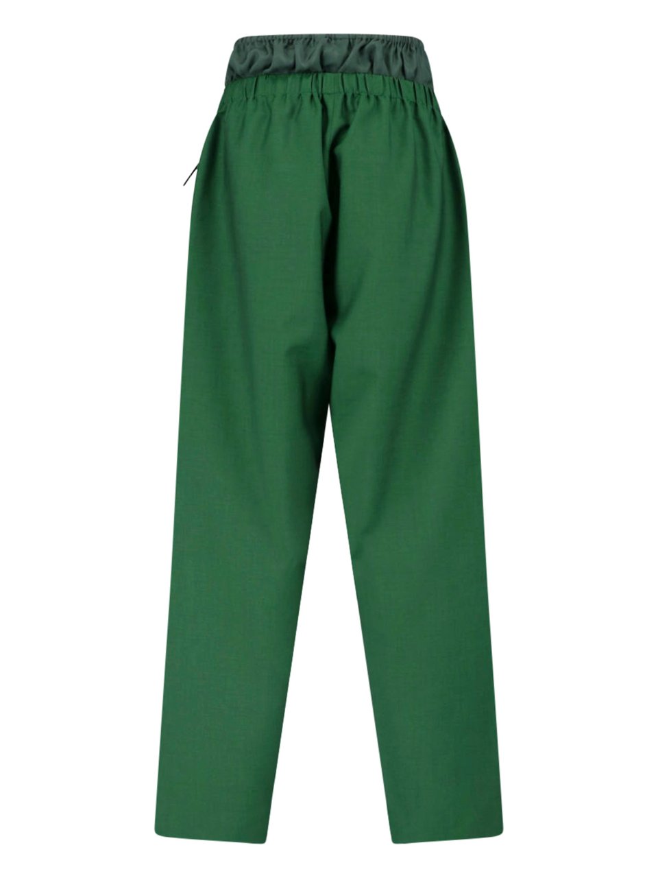 Lacoste Green Straight-Leg Layered Sport Logo Trousers Groen