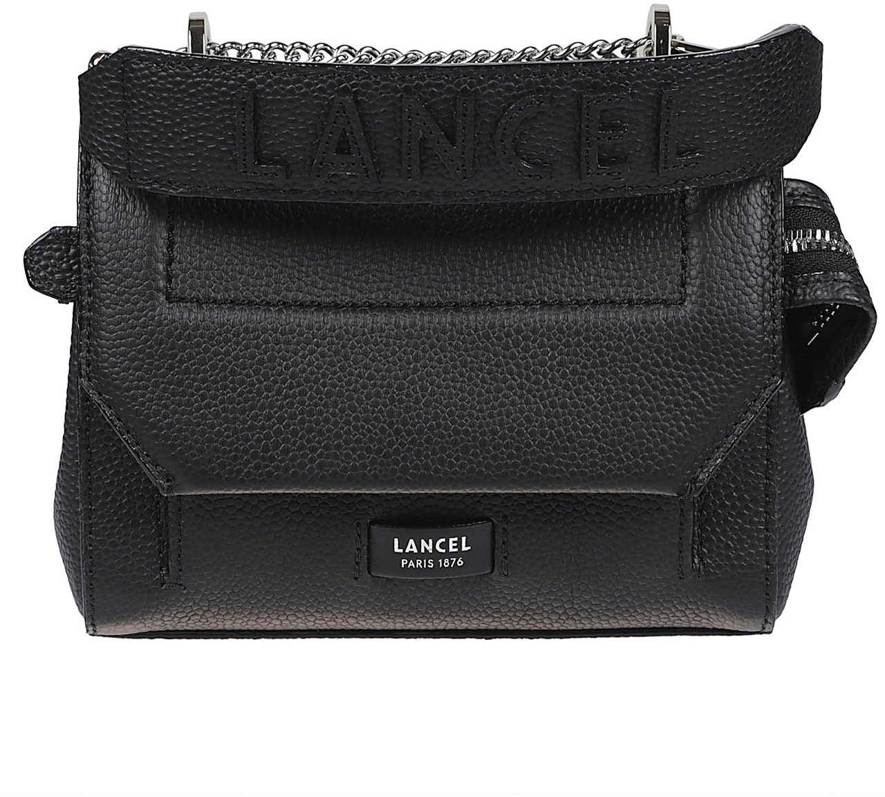 Lancel Ninon Small Flap Bag Black Zwart