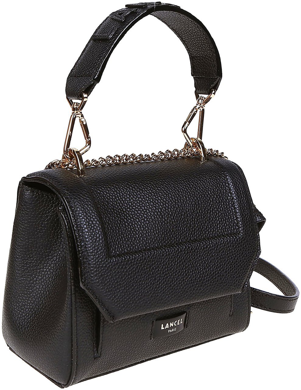 Lancel Ninon Small Flap Bag Black Zwart
