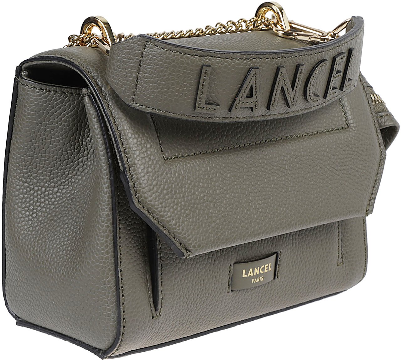 Lancel Ninon Small Flap Bag Green Groen