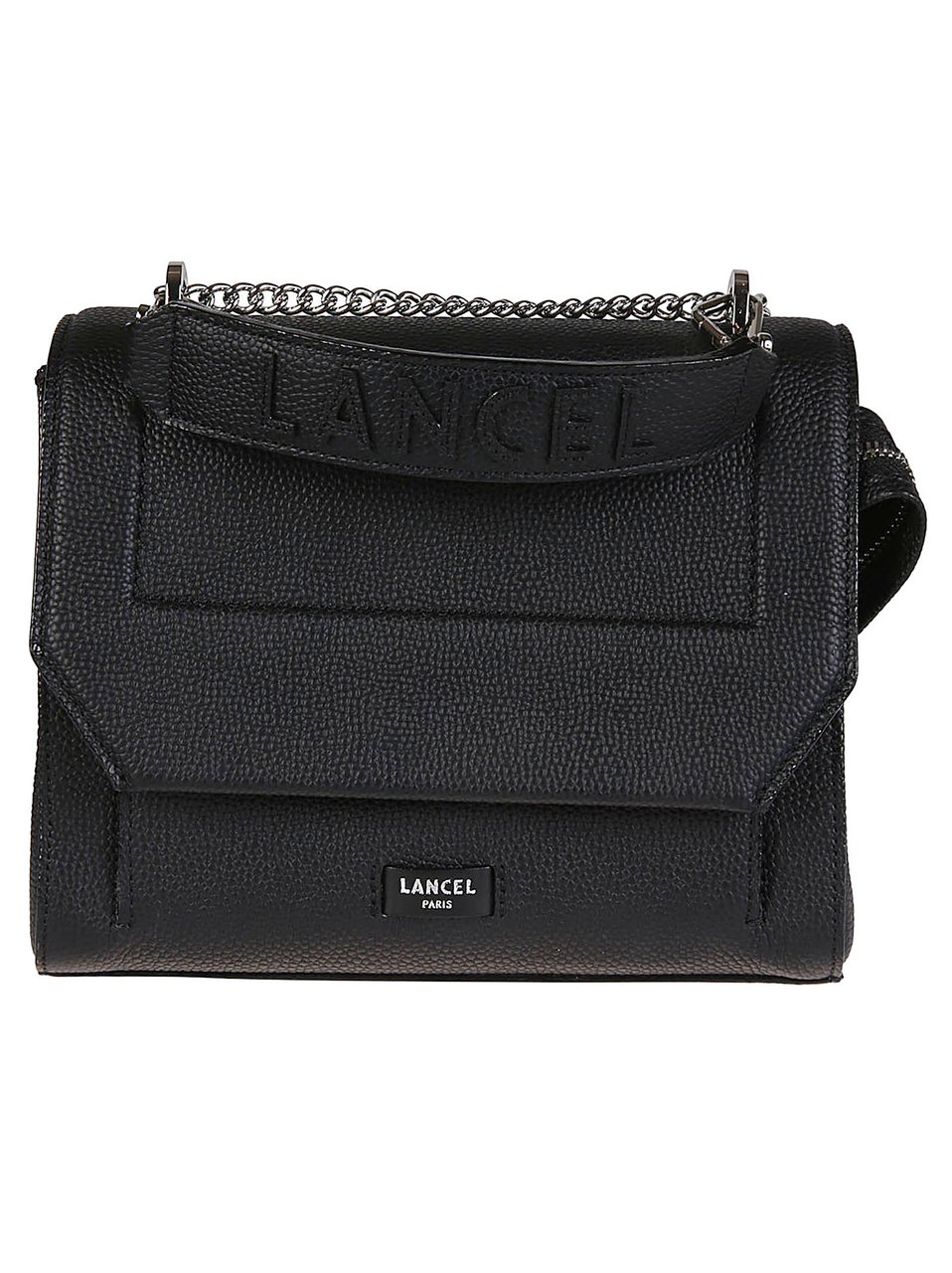 Lancel Ninon Medium Flap Bag Black Zwart