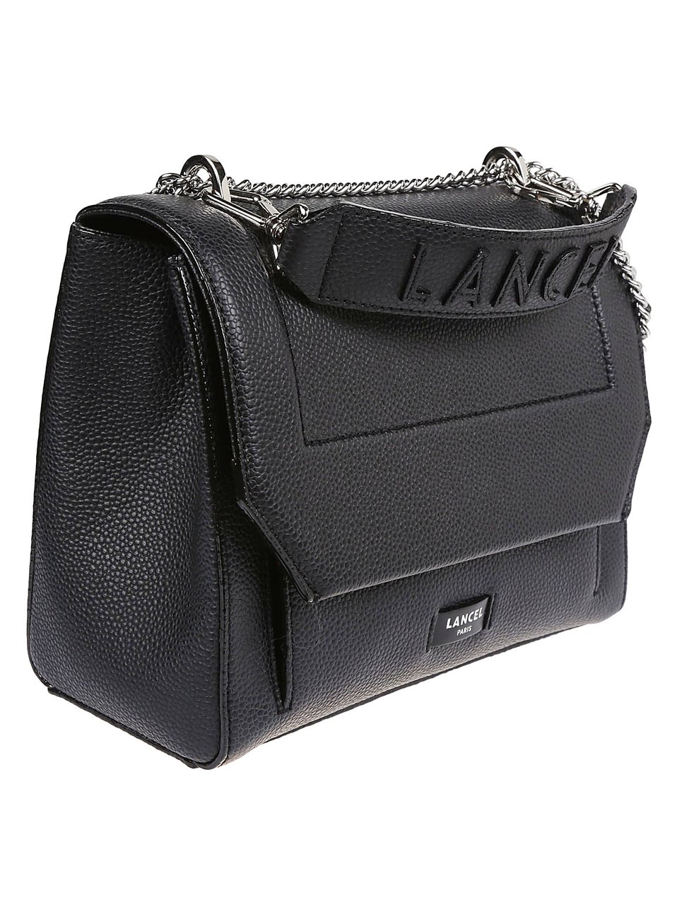 Lancel Ninon Medium Flap Bag Black Zwart