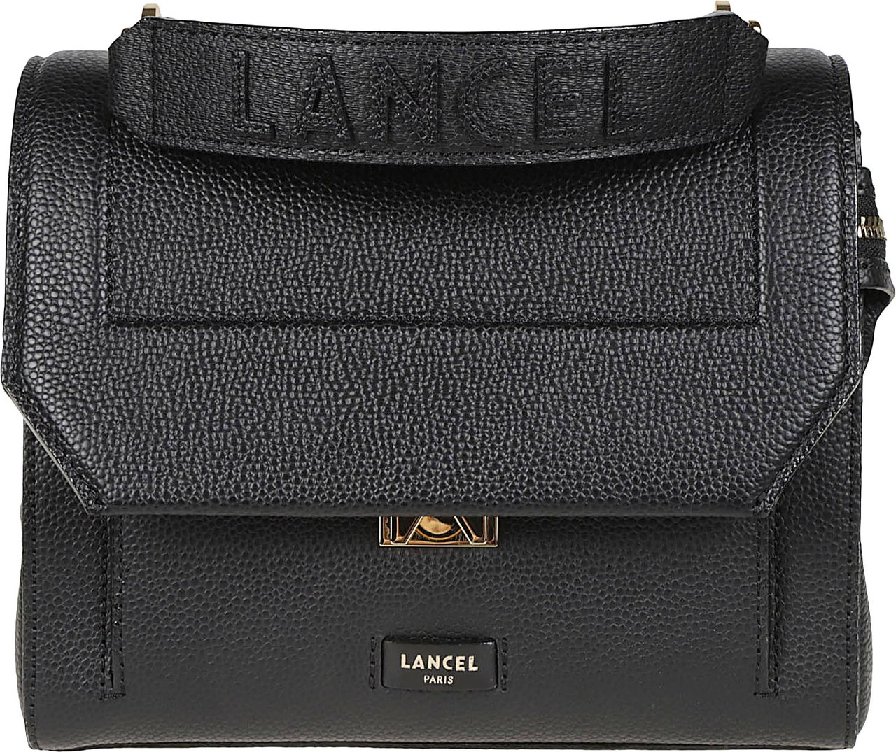 Lancel Ninon Medium Flap Bag Black Zwart
