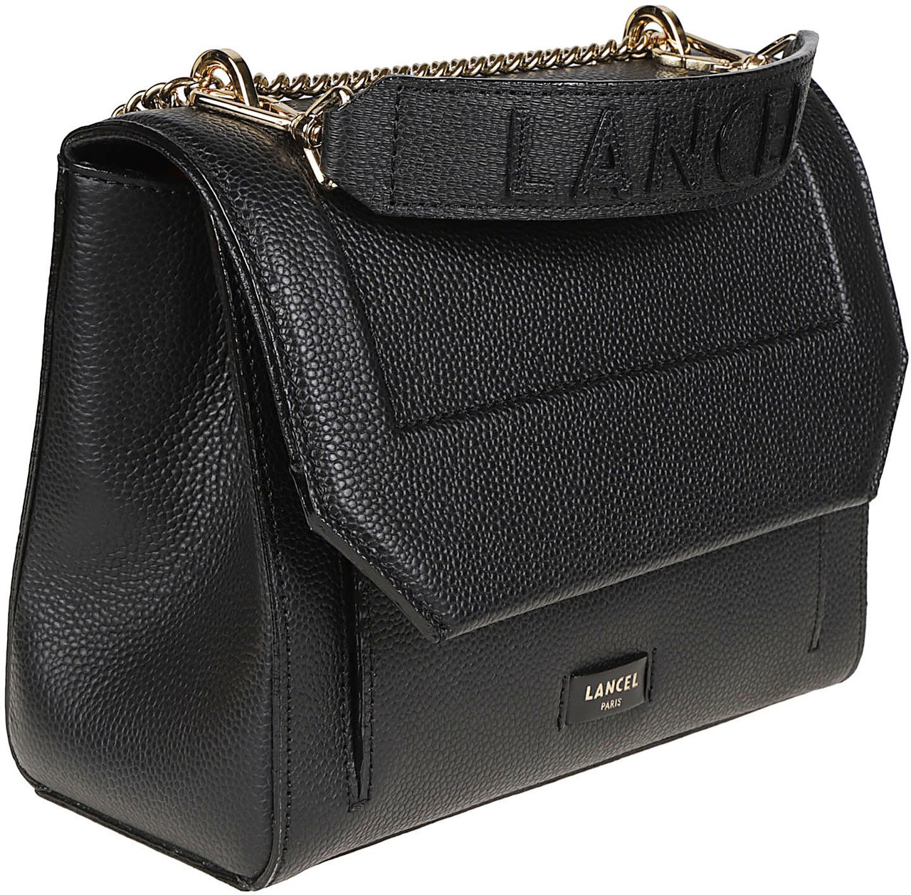 Lancel Ninon Medium Flap Bag Black Zwart