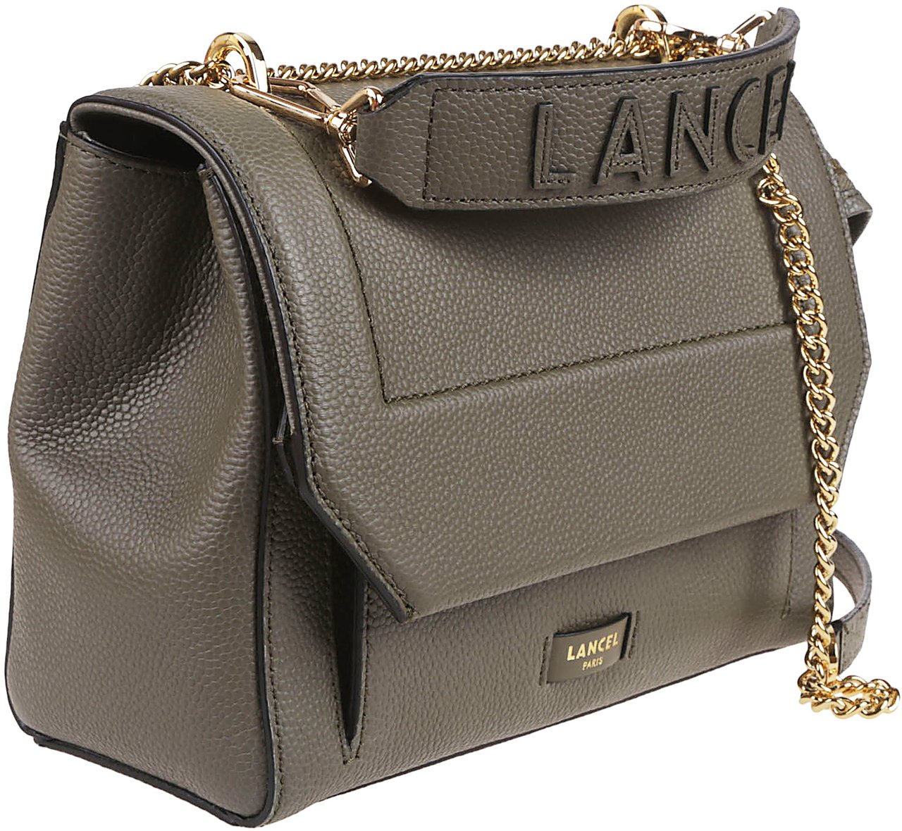Lancel Ninon Medium Flap Bag Green Groen