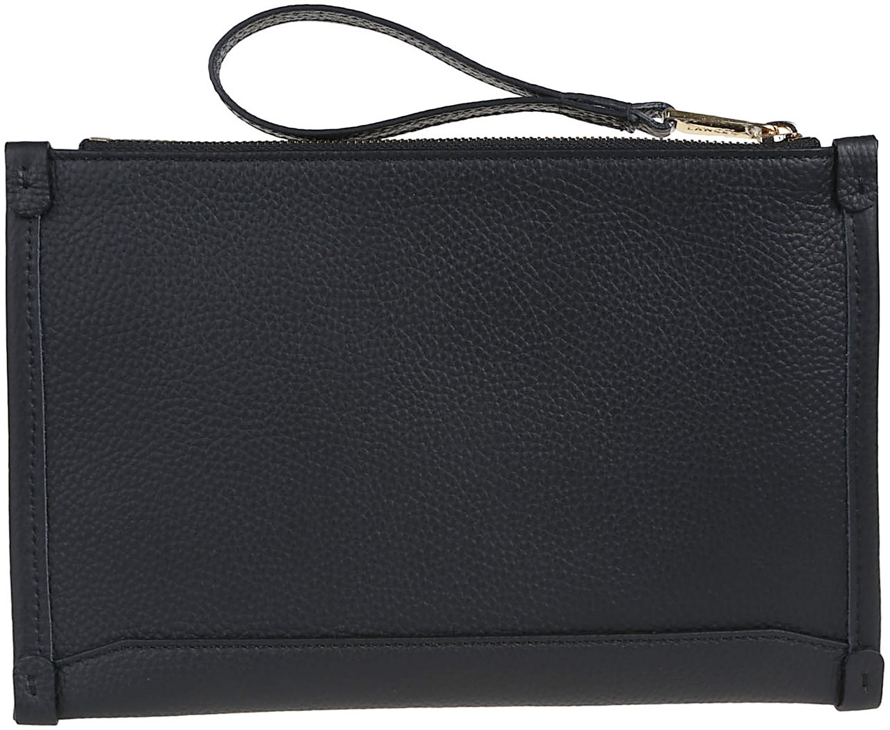 Lancel Jour Small Zipped Wrislet Pouch Black Zwart