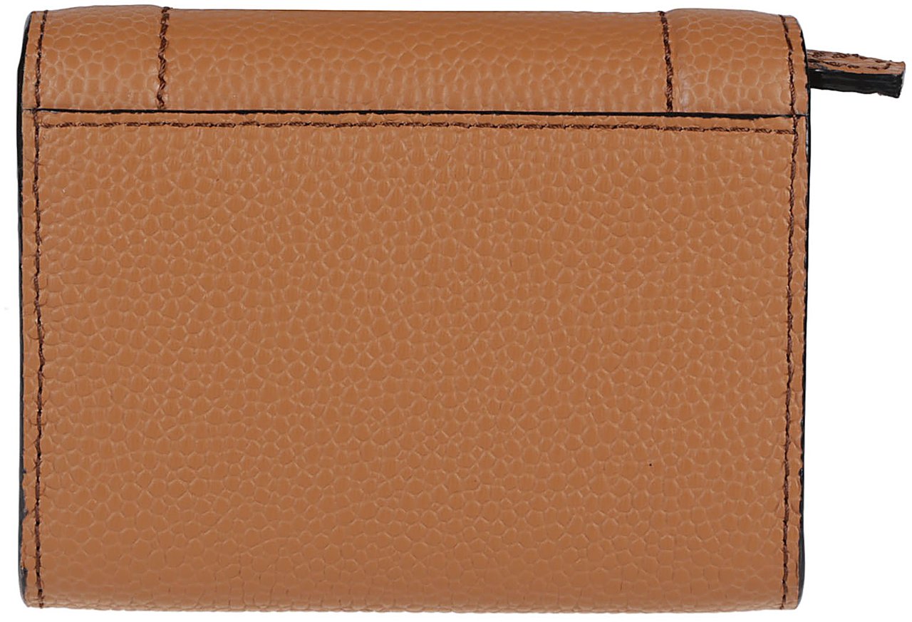 Lancel Ninon Mini Flap Wallet Brown Bruin