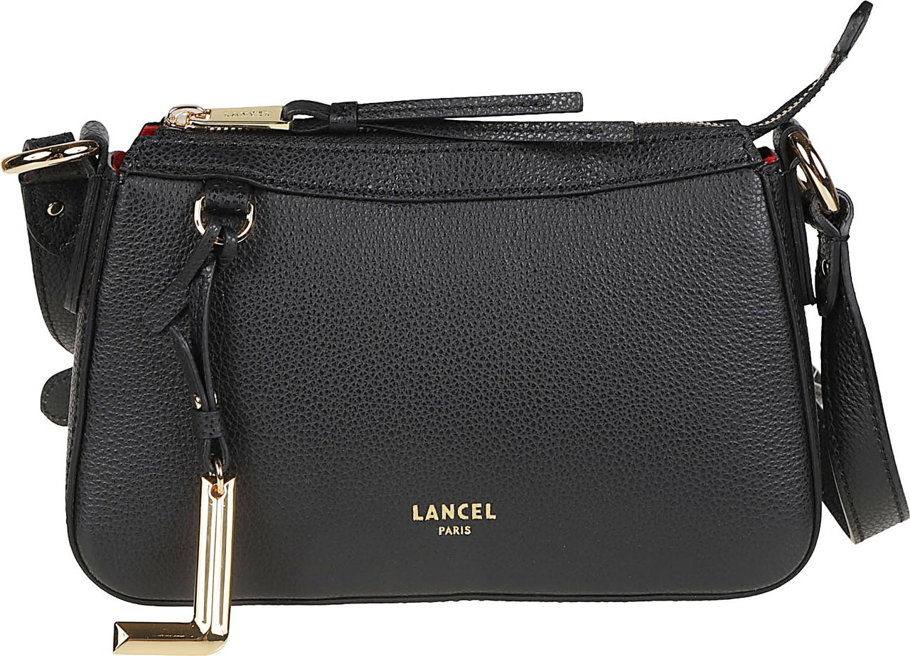 Lancel Faubourg Mini Top Zip Bag Black Zwart