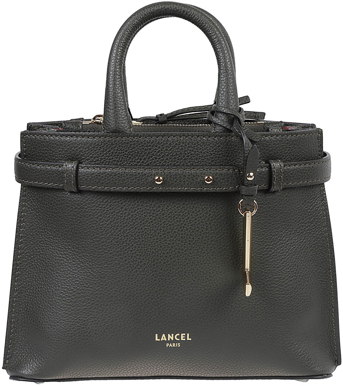 Lancel Faubour Small Zip Carryall Bag Green Groen