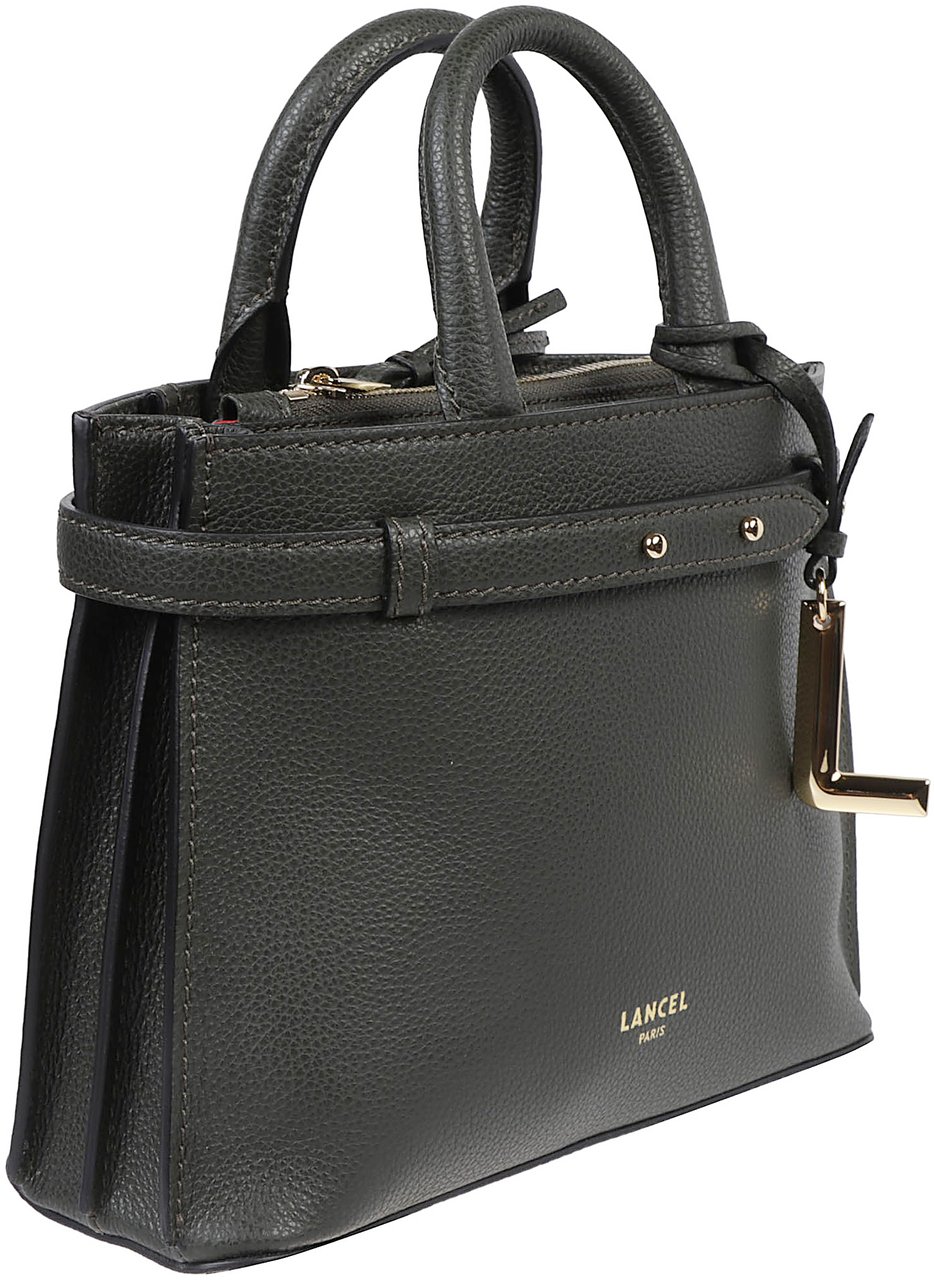 Lancel Faubour Small Zip Carryall Bag Green Groen