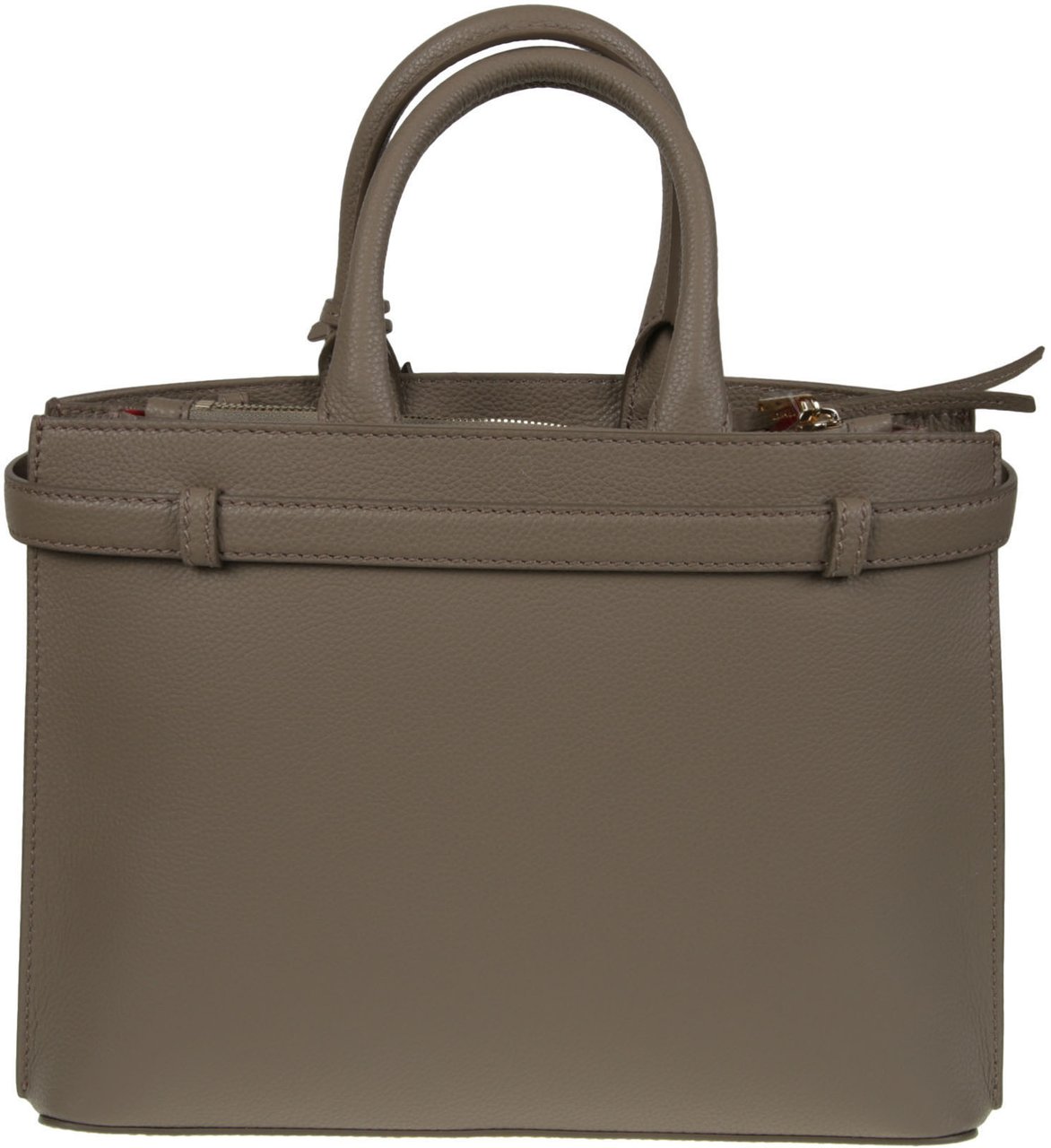 Lancel Faubour Medium Zip Carryall Bag Grey Grijs
