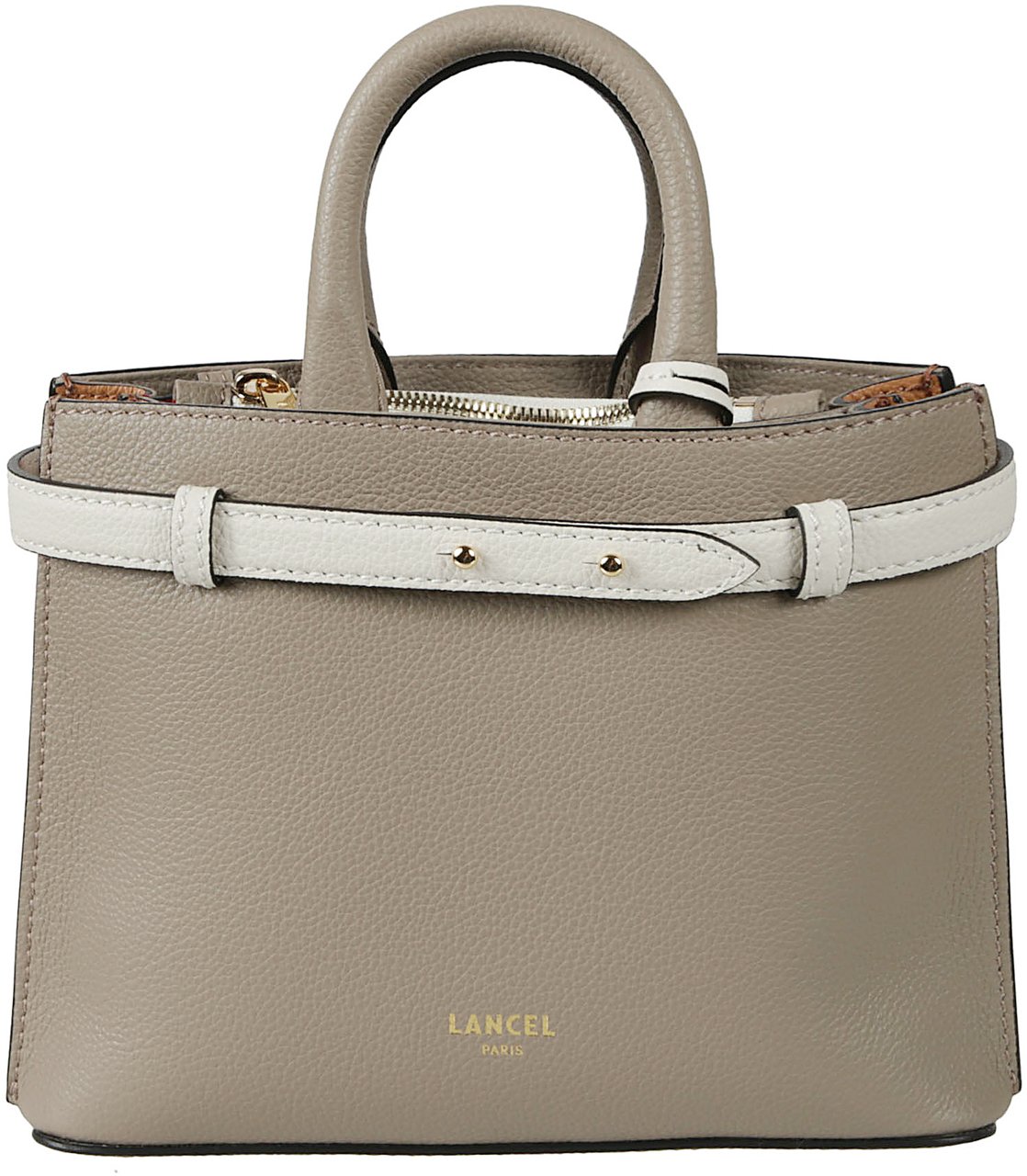 Lancel Faubour Small Zip Carryall Bag Nude & Neutrals Beige