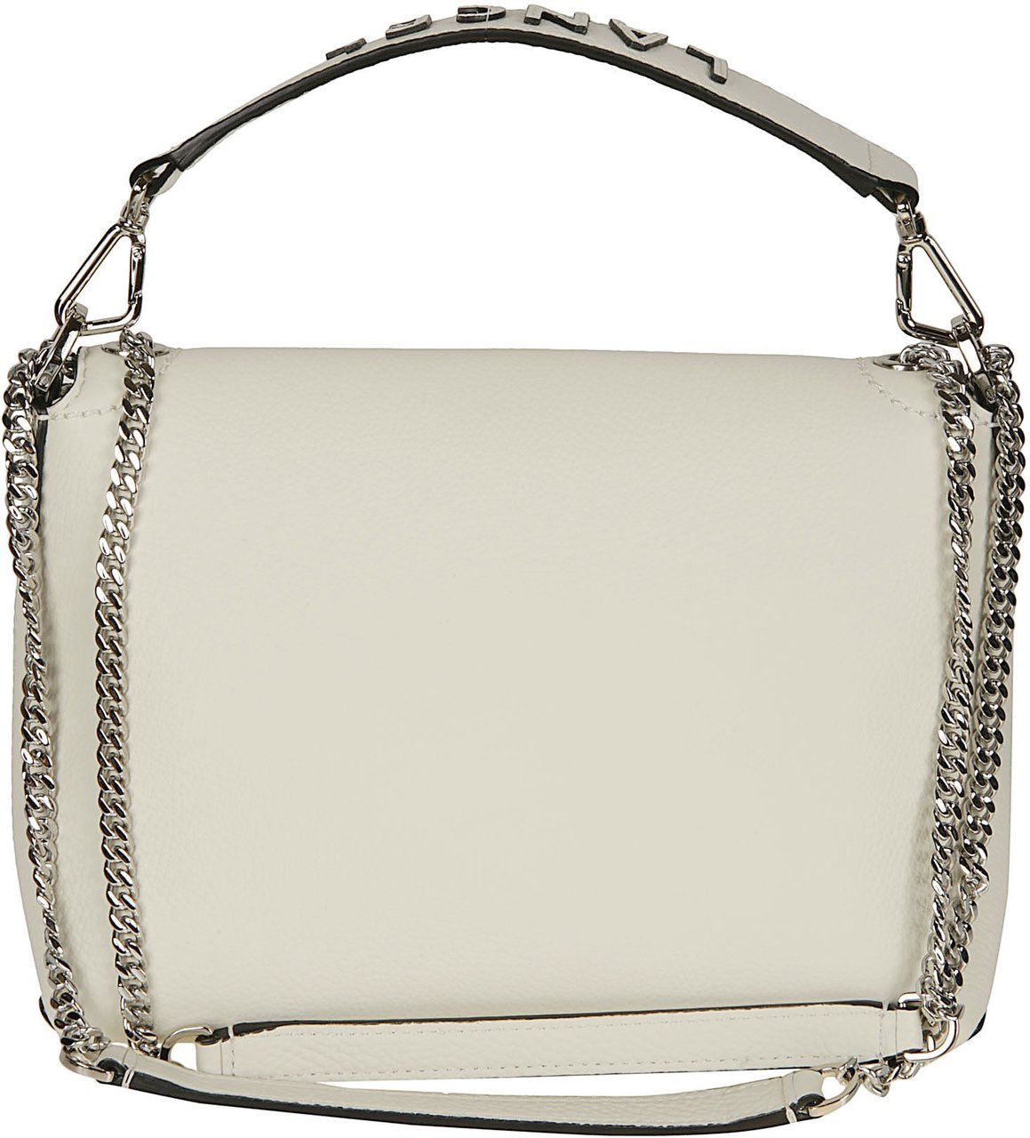 Lancel Ninon Soft Medium Flap Bag White Wit