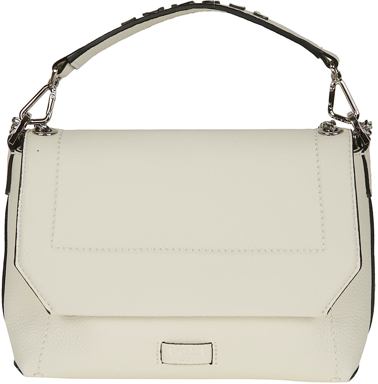 Lancel Ninon Soft Medium Flap Bag White Wit