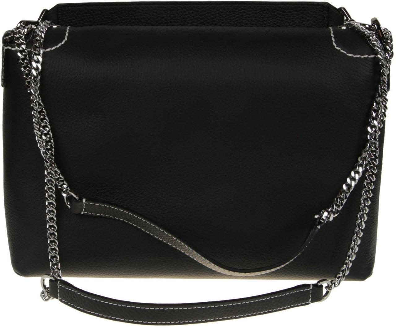 Lancel Ninon Soft Large Flap Bag Black Zwart