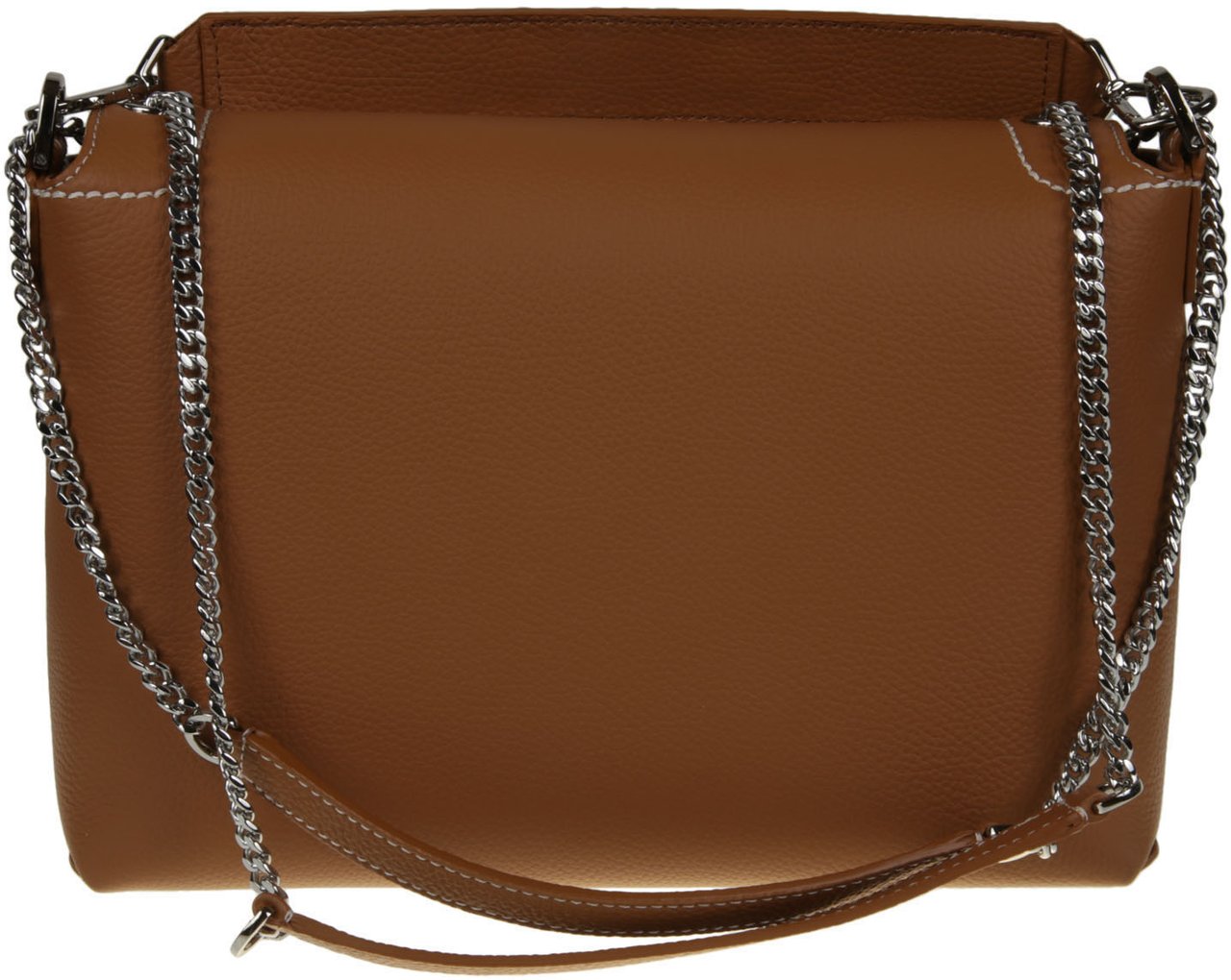 Lancel Ninon Soft Large Flap Bag Brown Bruin