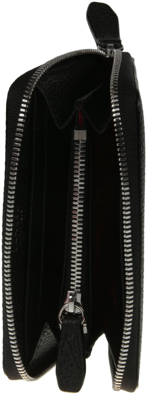 Lancel Ninon Small Zip Around Wallet Black Zwart