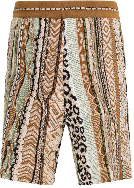 Laneus Multicolor Cotton Bermuda Shorts Divers