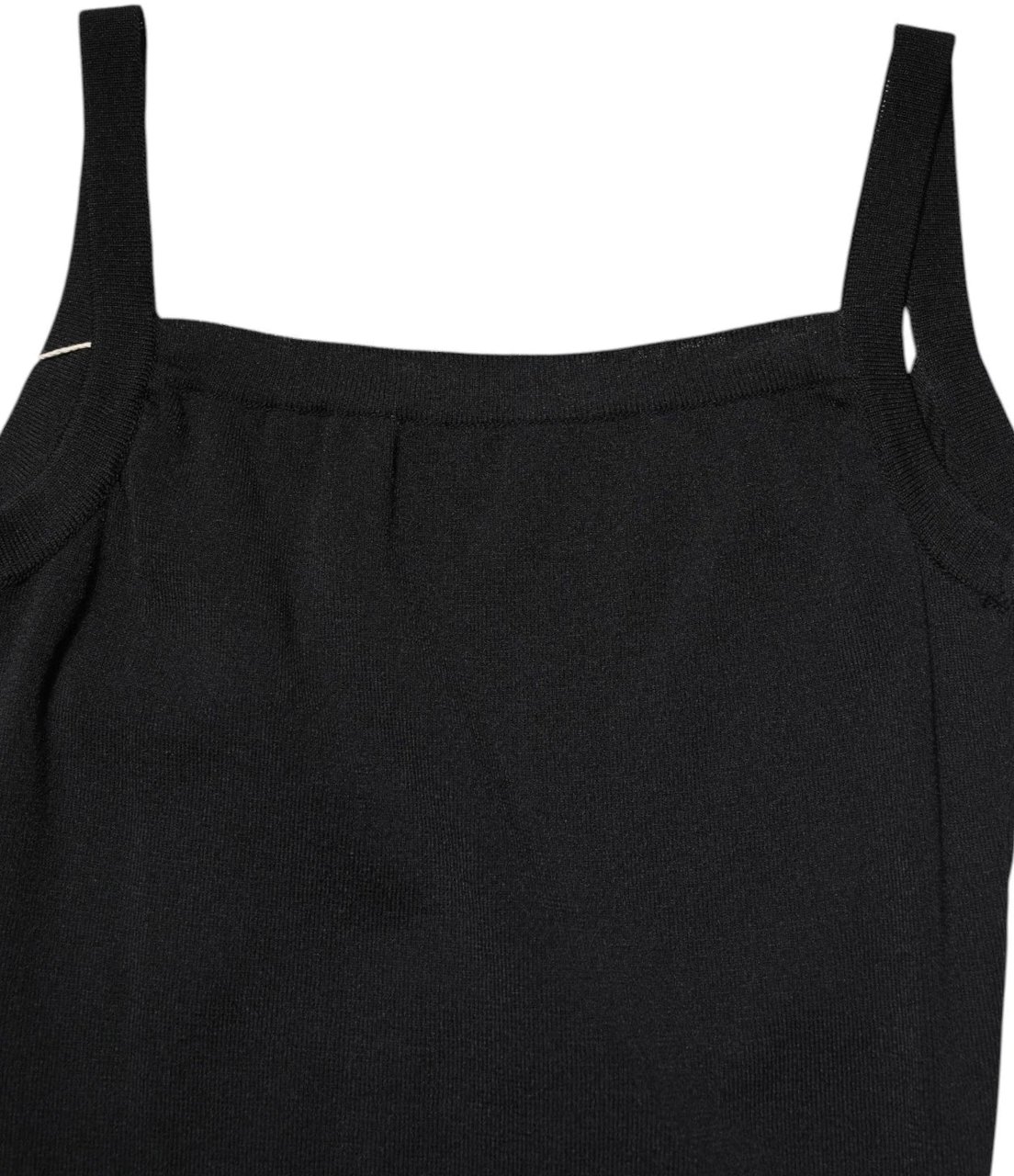 Laneus Black Square Neck Bodycon Ruched Mini Dress Zwart