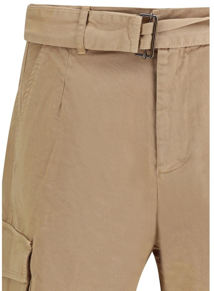 Laneus Beige Cotton Bermuda Shorts Beige