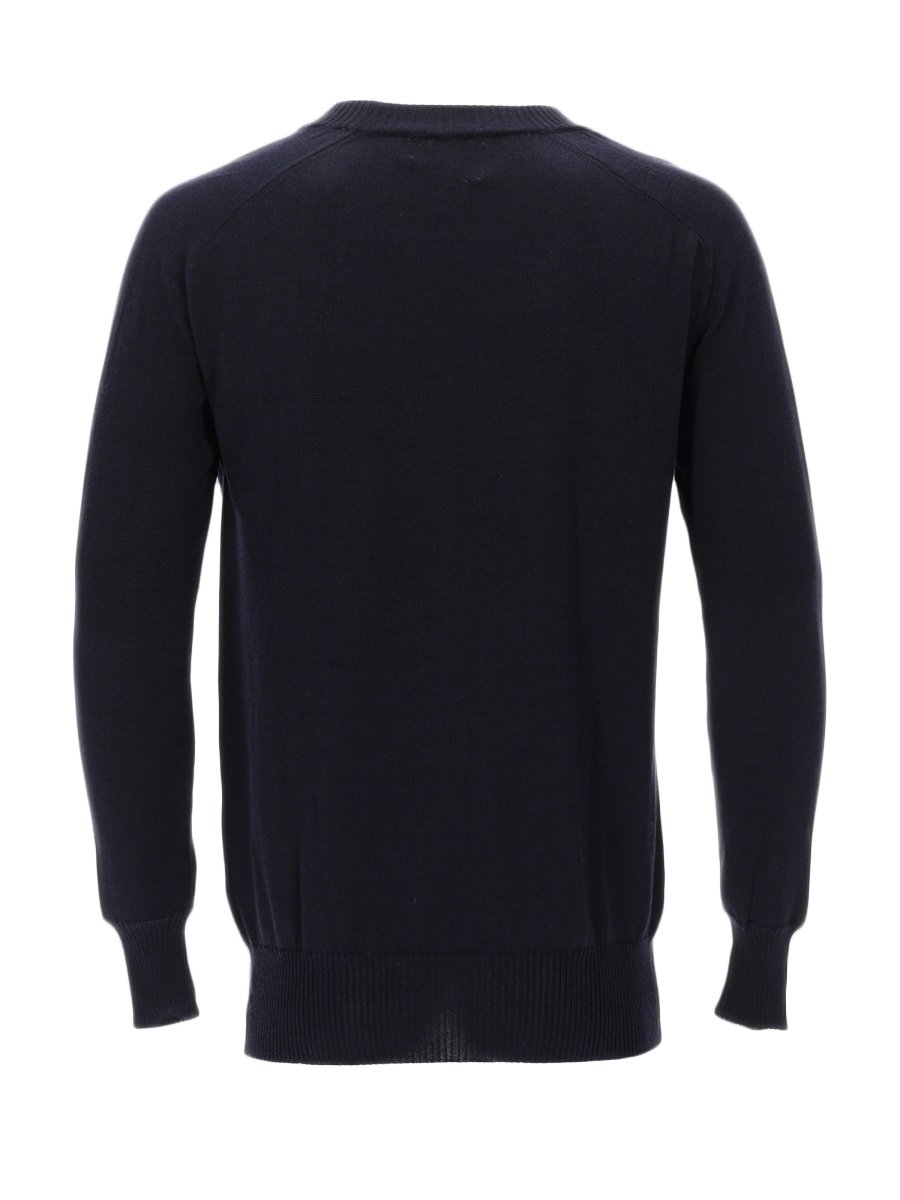 Laneus Cotton Viscose Knit Top Zwart