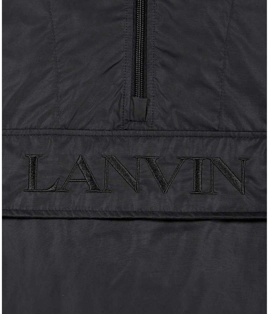 Lanvin Lanvin Black Polyamide Shell Jacket Zwart