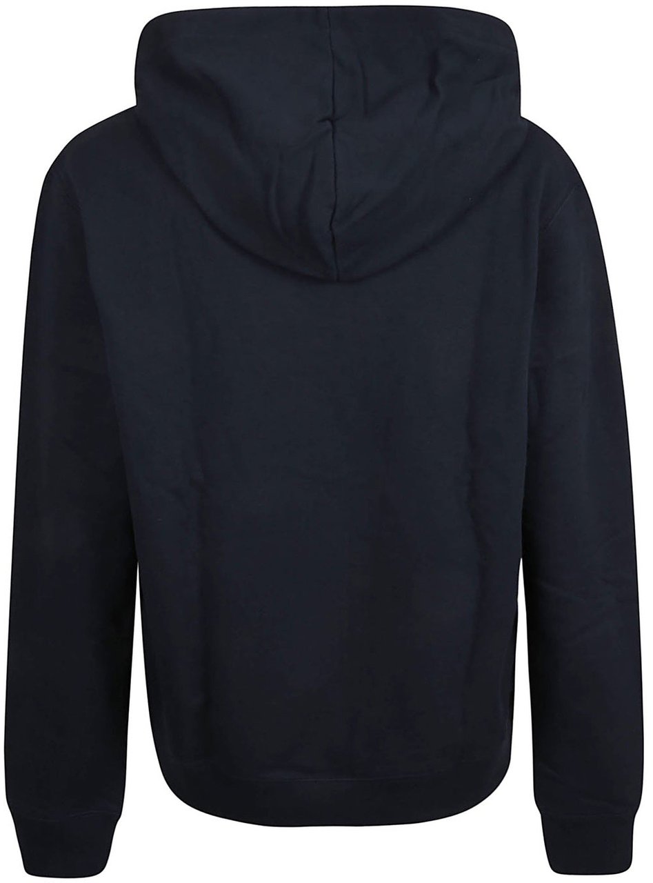 Lanvin Printed Hooded Sweatshirt Blauw