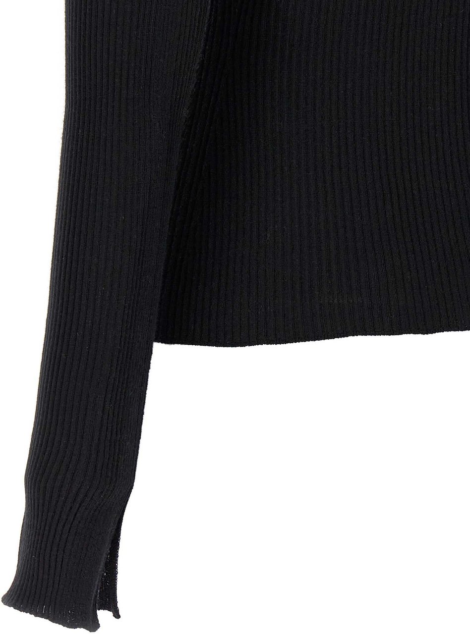 Lanvin Black Cashmere Cardigan Zwart
