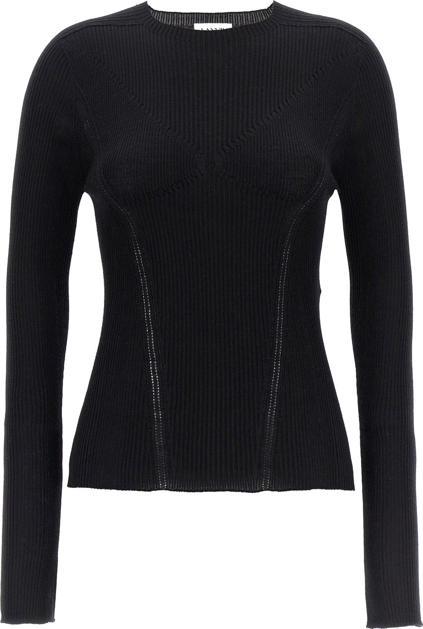 Lanvin Black Cashmere Cardigan Zwart