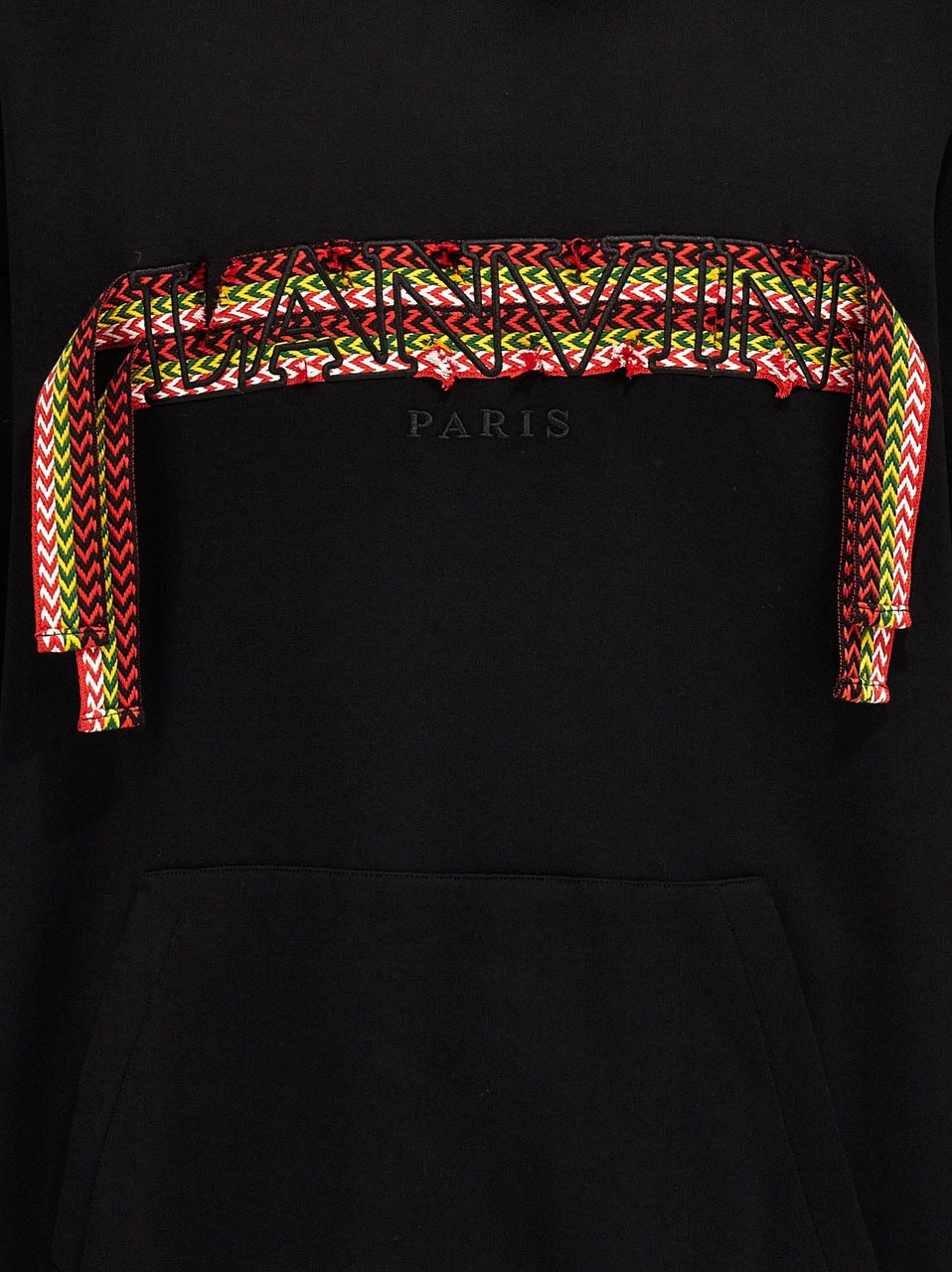 Lanvin Black Cotton Sweatshirt Zwart