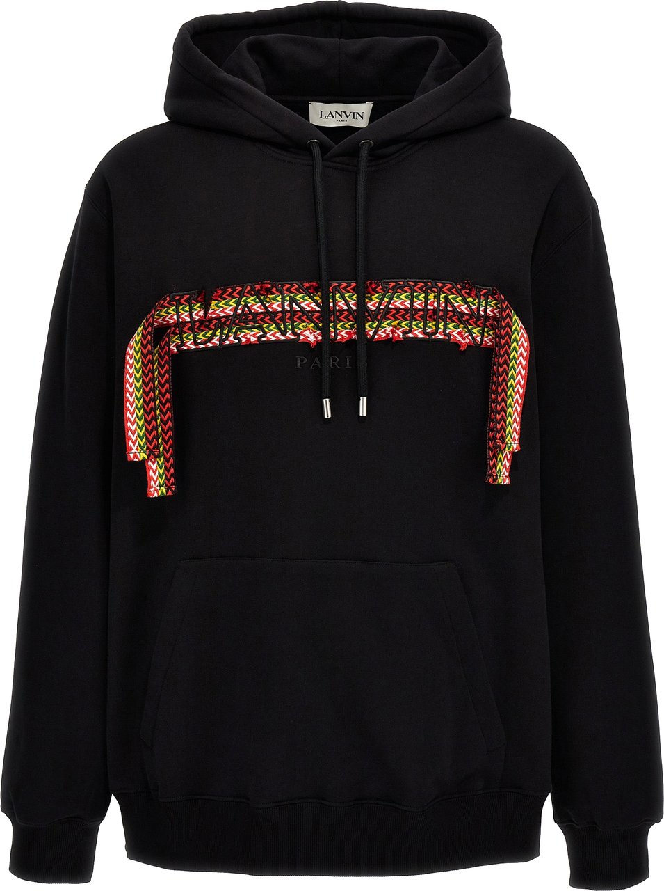 Lanvin Black Cotton Sweatshirt Zwart