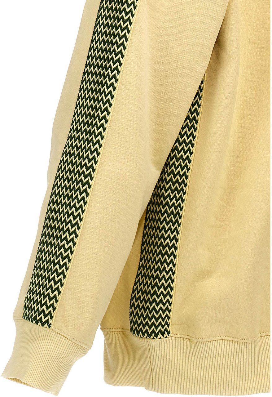 Lanvin Bicolor Cotton Sweatshirt Geel