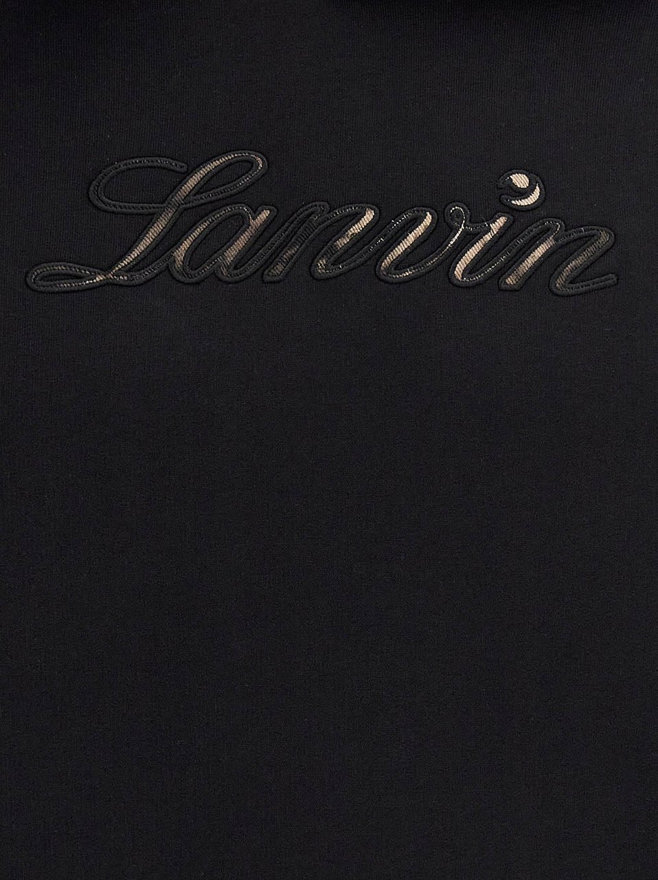 Lanvin Black Cotton Sweatshirt Zwart
