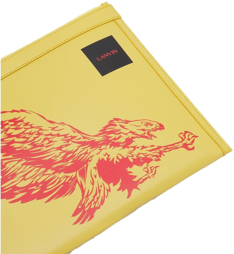 Lanvin Lanvin - Wallets - Pouch-os-giallo Dierenprint